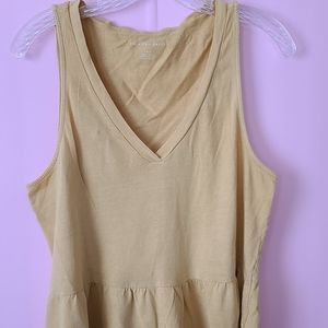 American eagle outfitters yellow peplum top L